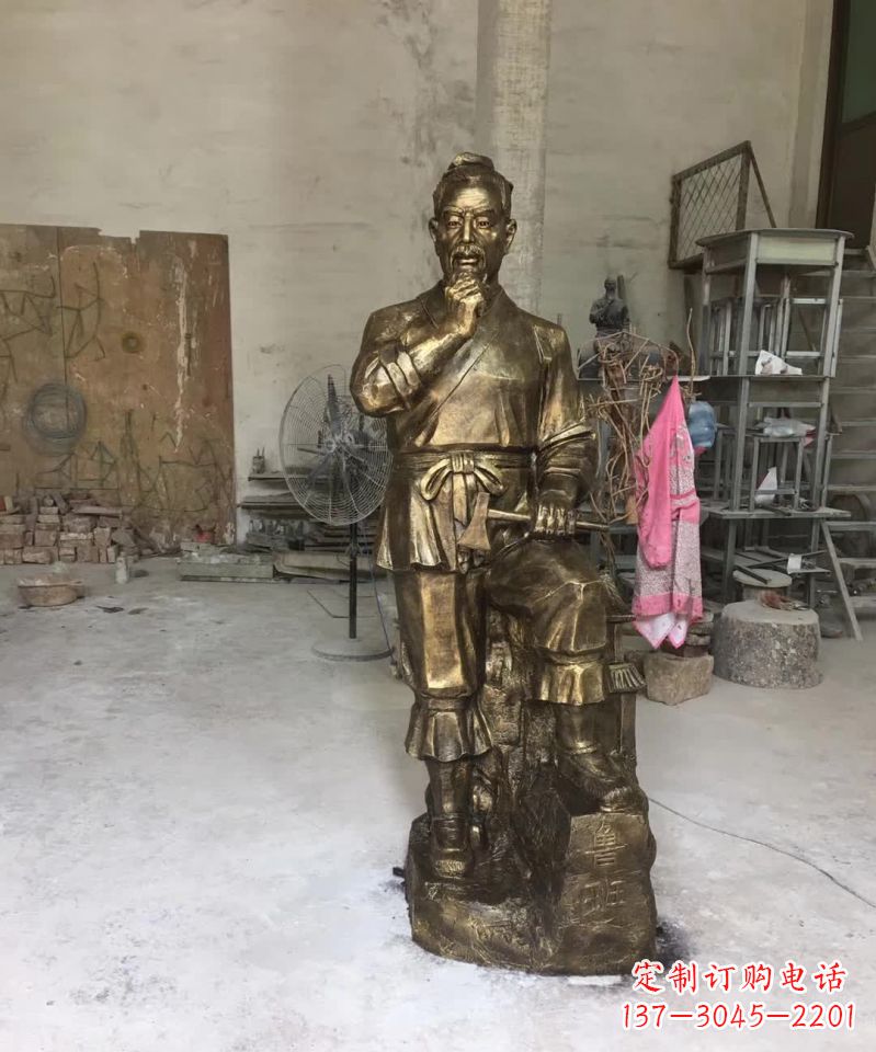 太原精美鲁班古代人物雕塑