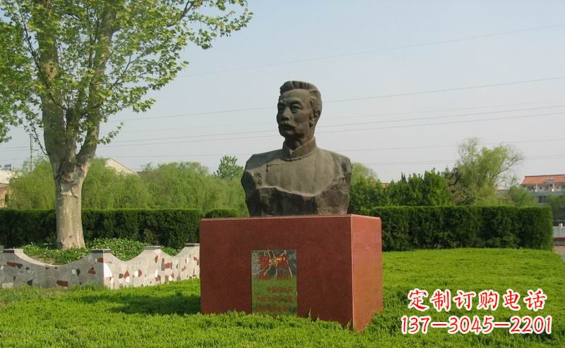 太原鲁迅胸像近代名人铜雕,荟萃中国精神精髓