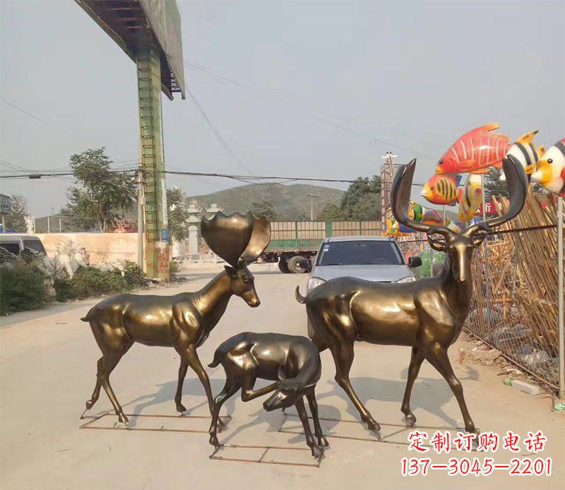太原优雅古典风格的动物铜雕