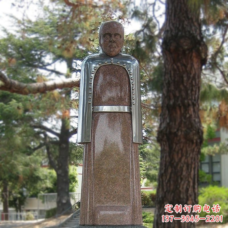 太原纪念伟大的名人:路易斯·巴斯德抽象雕像