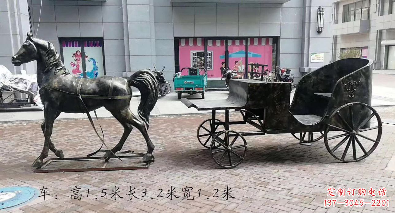 太原古典马车雕塑,精致传承礼仪之魂