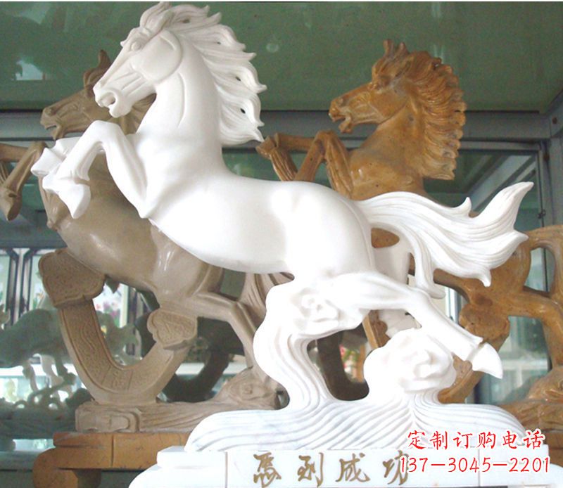 太原精美马到成功景观石雕