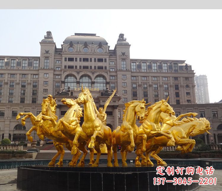 太原马动物铜雕,令您流连忘返