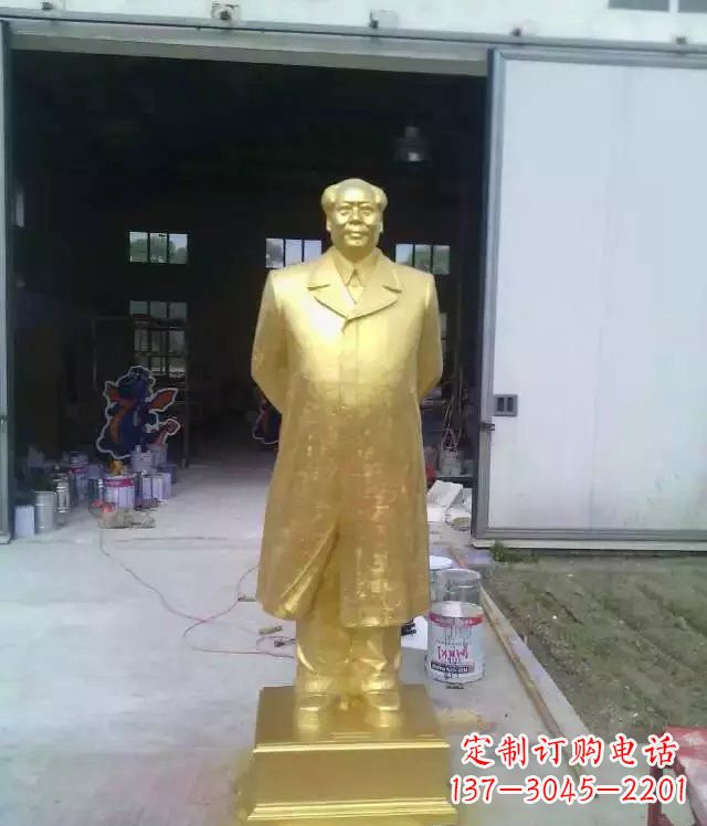 太原毛主席广场伟人铜雕