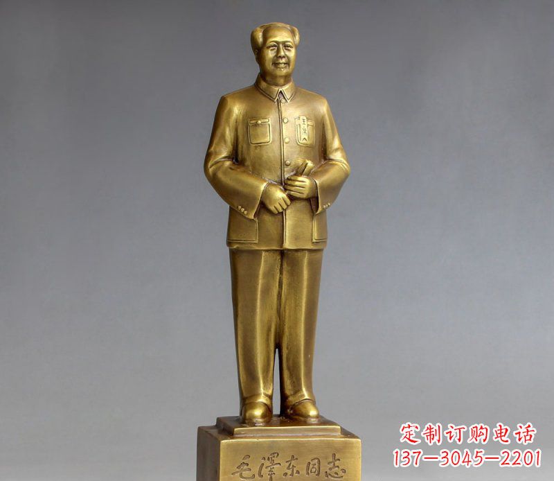 太原毛主席校园人物铜雕