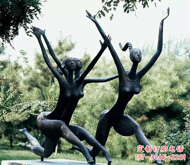 太原精美美女铜雕——绽放出精灵般的美丽
