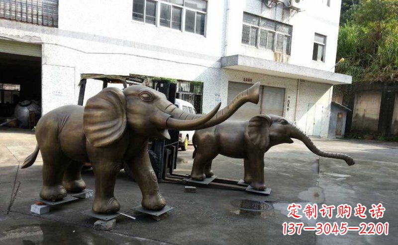 太原典雅大象铜雕,精美艺术品