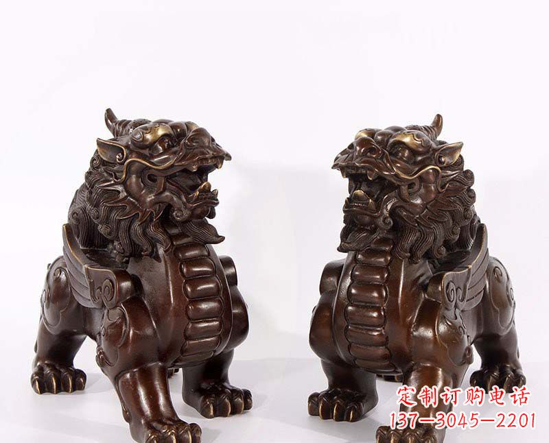太原弘扬中国传统文化,神兽貔貅铜雕
