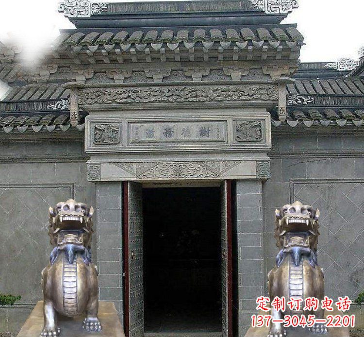 太原领雕塑定制的貔貅雕塑,展现祥和福禄