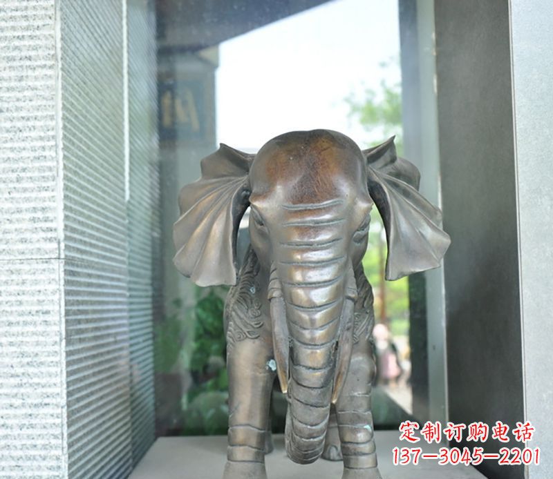 太原艺术象征——门口镇宅大象铜雕