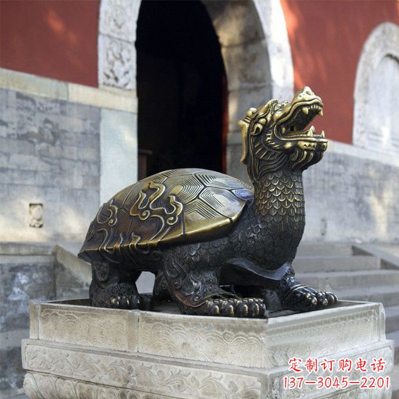 太原弥勒佛坐赑屃雕塑,神秘而古老