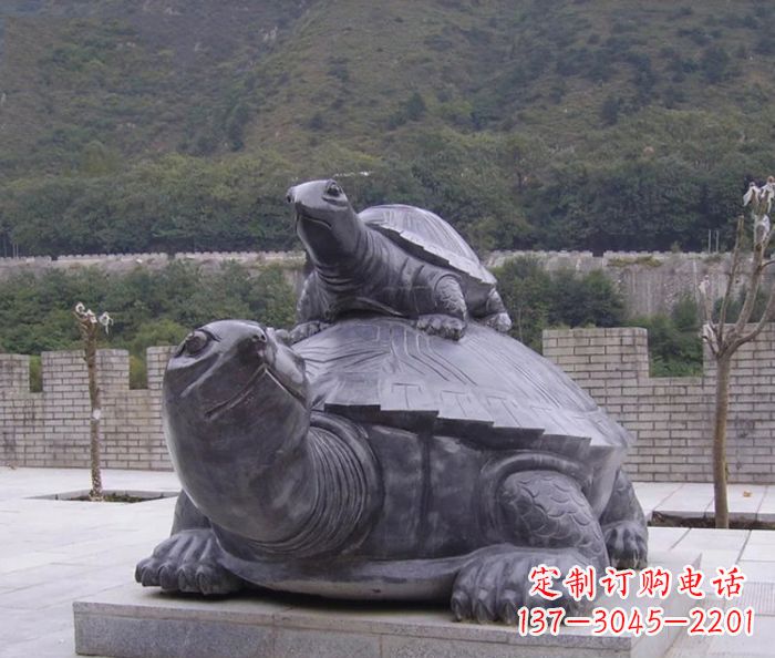 太原中领雕塑母子乌龟公园石雕