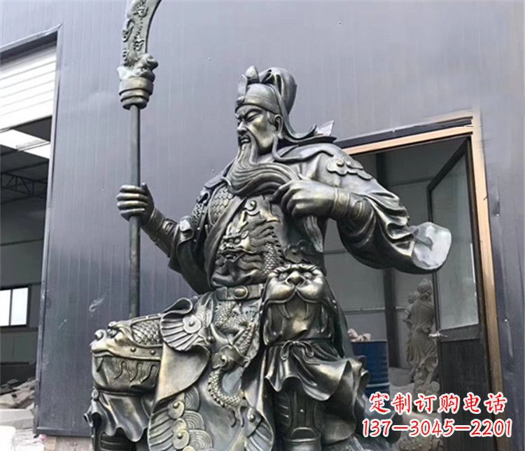 太原拿刀的武财神关公铜雕