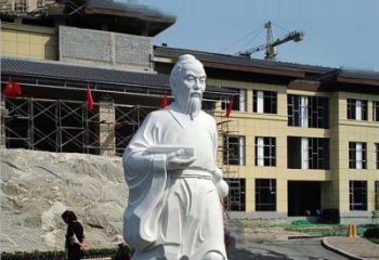 太原高雅精美的华佗白玉石雕像