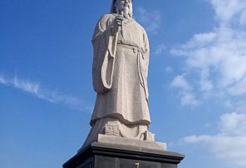 太原精美的历史名人雕塑——王羲之砂岩石雕像
