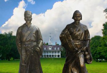 太原传承古代名人——华佗雕塑