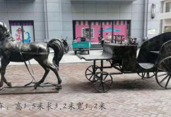 太原古典马车雕塑，精致传承礼仪之魂