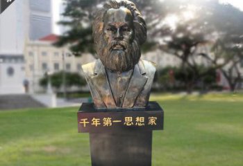 太原马克思胸像铜雕，悠久历史的象征