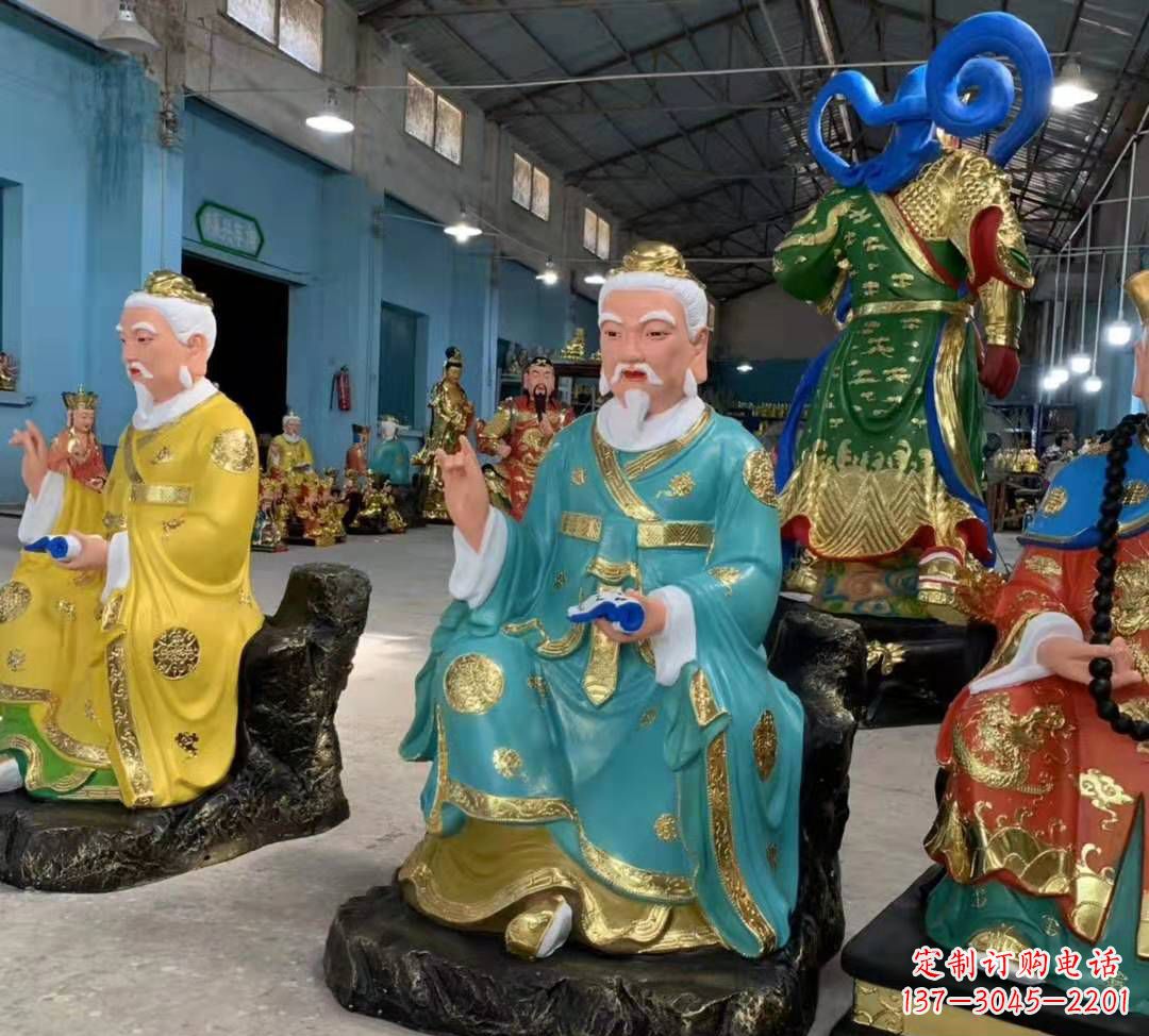 太原南斗北斗玻璃钢彩绘佛像雕塑