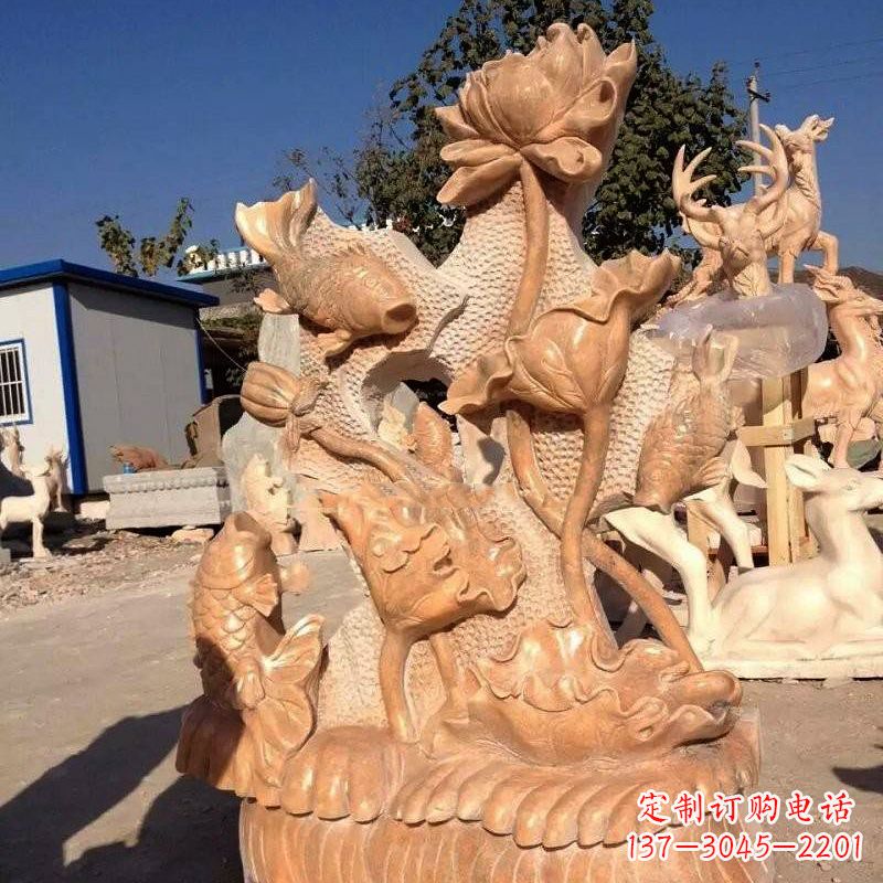 太原精美而独特的莲花石雕展现家居美学