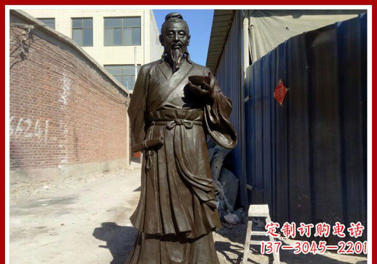 太原中领雕塑的精品杜康铜雕将传统文化与现代工…