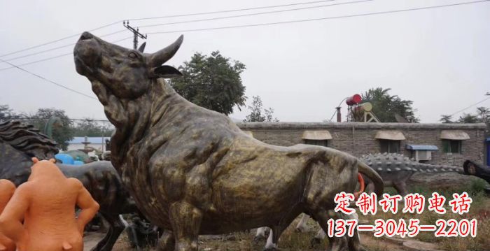 太原令人惊叹的牛铜雕塑
