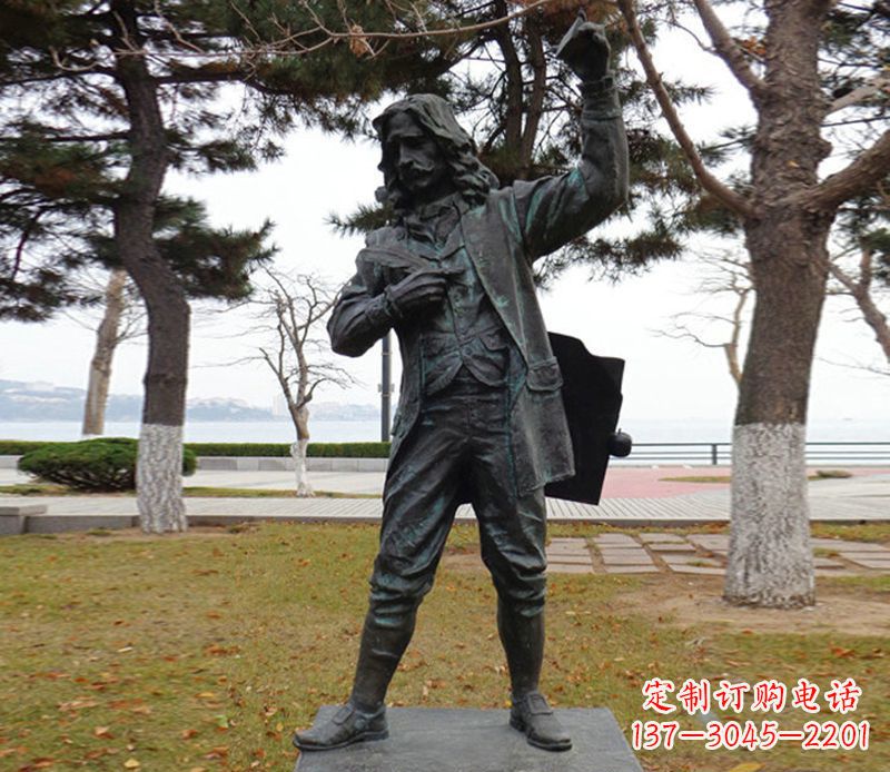 太原高品质牛顿人物铜雕