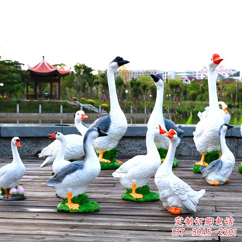 太原高端铜质农场天鹅雕塑