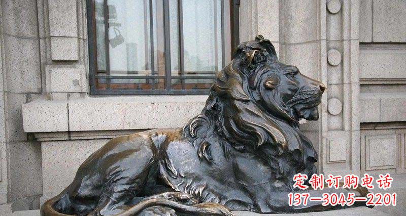 太原心动不如行动,西洋狮子铜雕真实还原精美