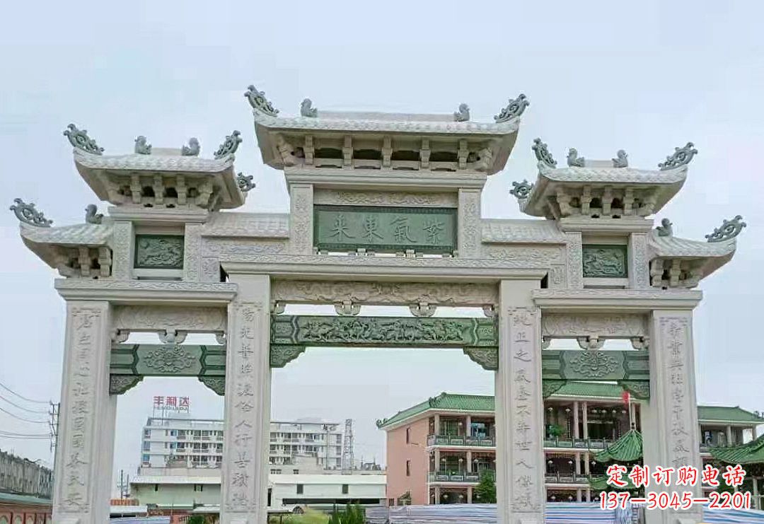 太原精美的牌楼石雕雕塑