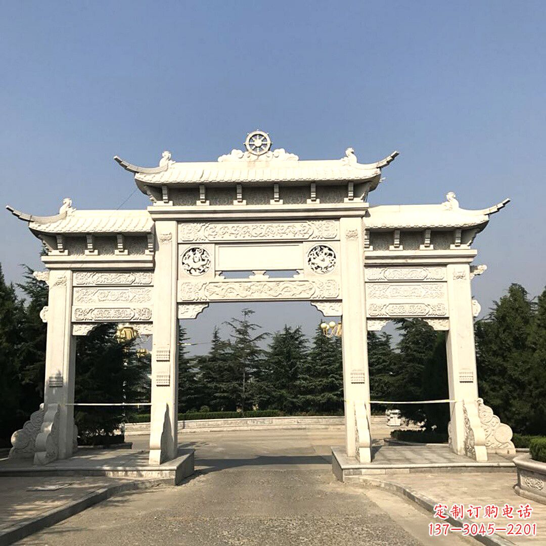 太原精致牌坊柱座石雕服务,古色古香装点璀璨文化