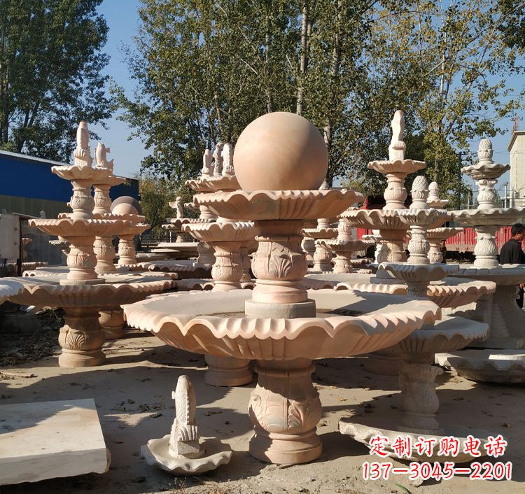 太原中领雕塑砂岩喷泉雕塑
