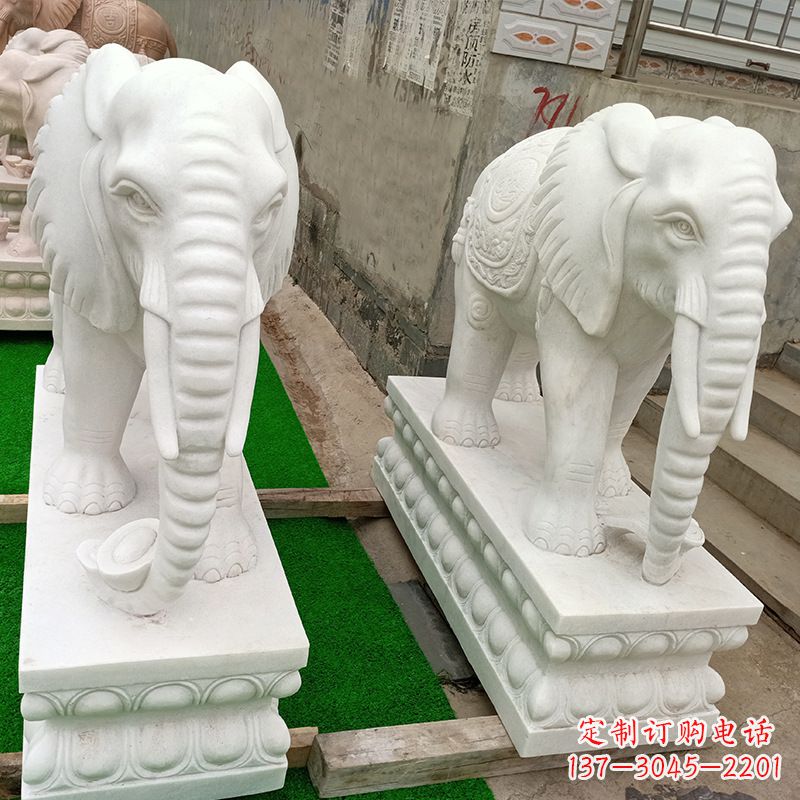 太原中领雕塑推出的天然石头大象雕塑,雕塑形象…