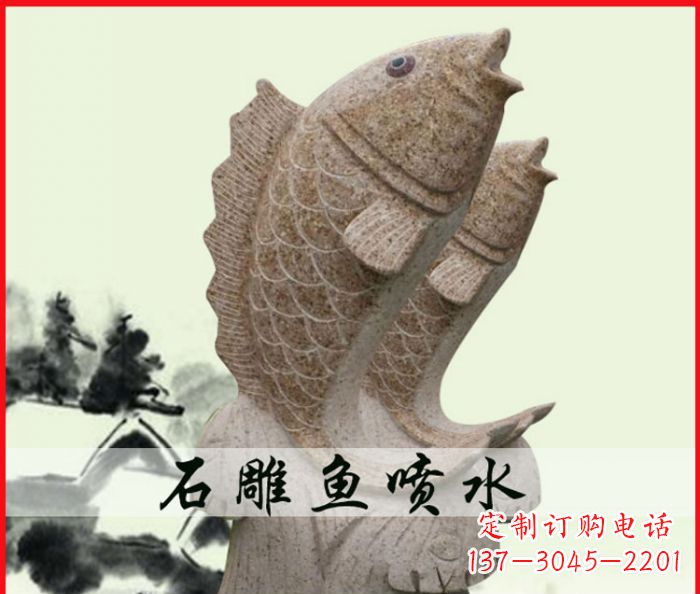 太原艺术级鲤鱼雕塑,精致装点您的喷水公园