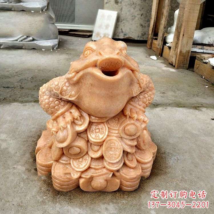 太原喷水金蟾水池喷泉水景动物雕塑
