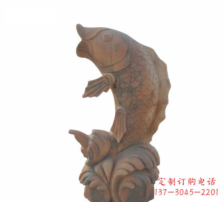 太原鲤鱼石雕,精细雕刻让你赞叹不已