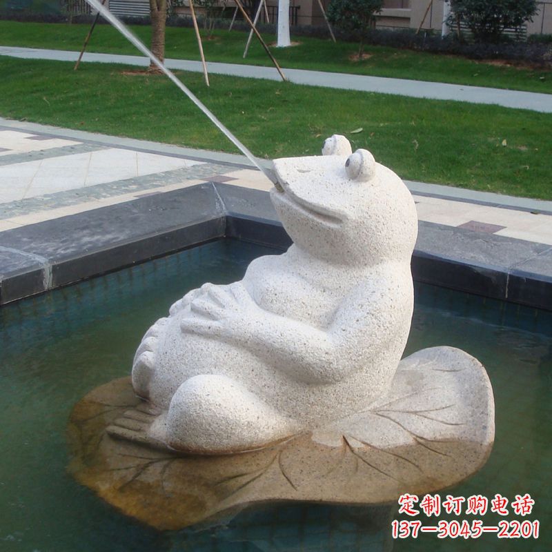 太原无边界精致艺术——喷水青蛙石雕