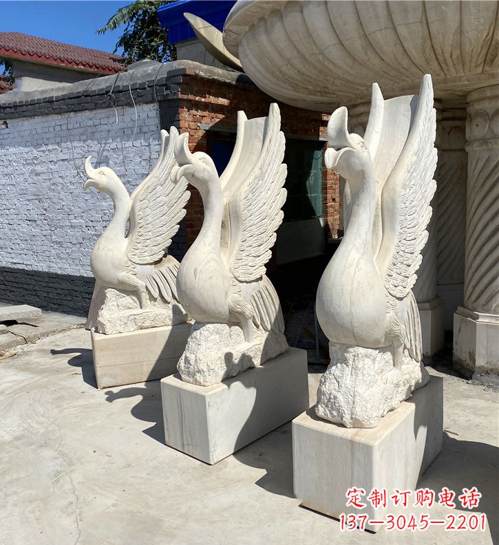 太原金羽天鹅雕塑,给您的公园带来浪漫景致