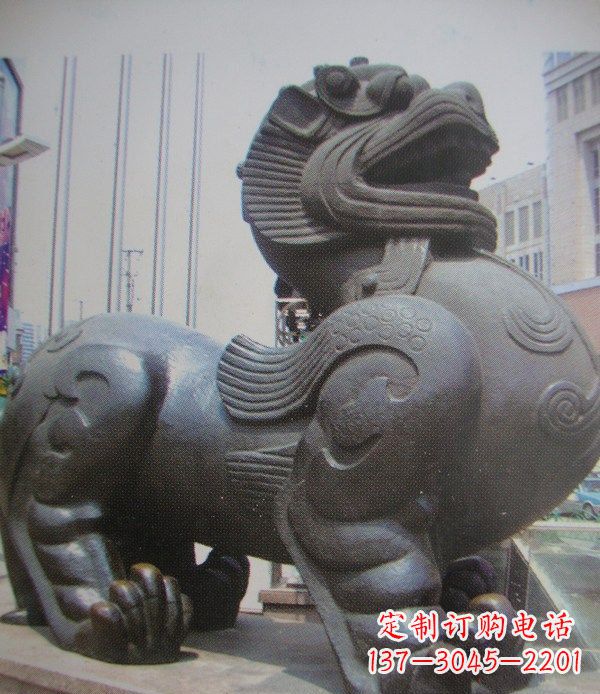 太原中领雕塑:精致貔貅古代神兽铜雕