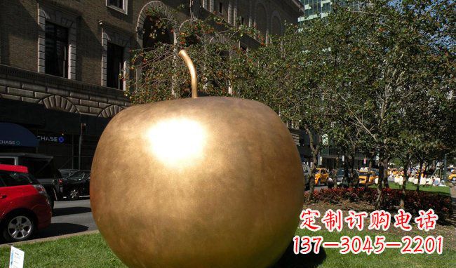 太原苹果城市景观铜雕,精致绝美!