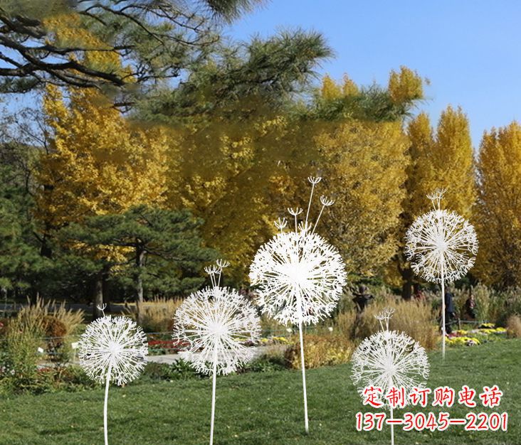 太原蒲公英景观不锈钢雕塑