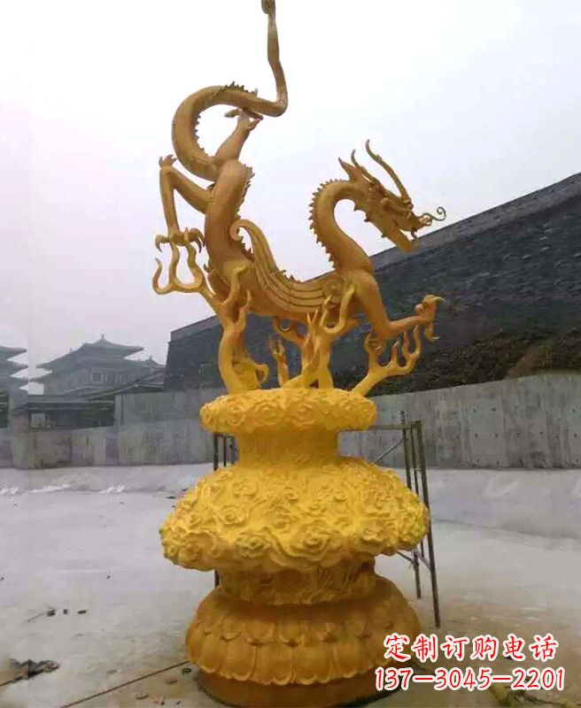 太原中领雕塑专业定制华丽的龙雕塑,集艺术设计…