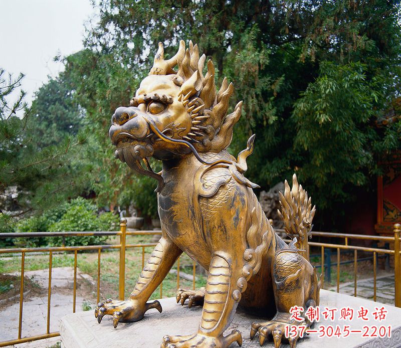 太原精美雕刻,令人叹为观止的麒麟铸铜雕塑