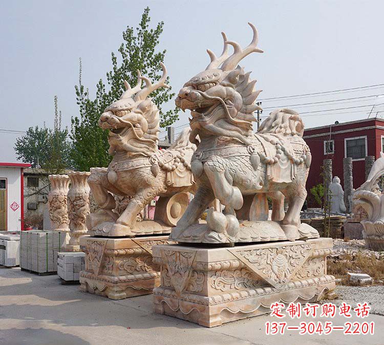 太原麒麟镇宅石雕塑,品质卓越,匠心之作