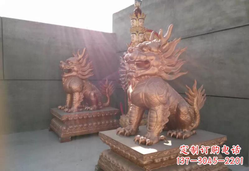 太原麒麟铸铜雕塑222