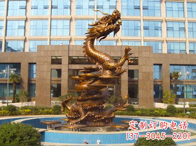 太原悠久传承高品质铜雕喷泉雕塑