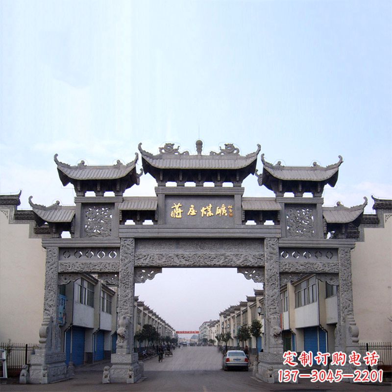 太原让古典艺术绽放在您的家园中——中领雕塑仿古石雕牌楼