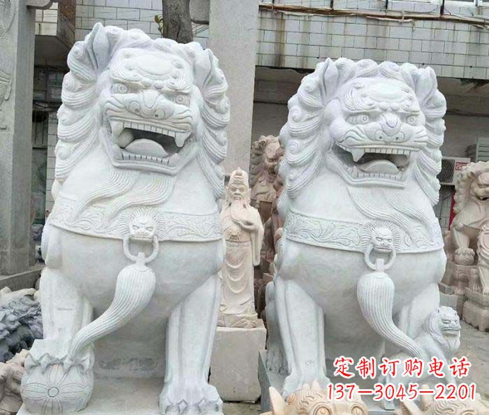 太原精美大理石狮子雕塑