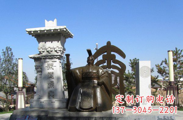 太原秦始皇雕塑,精致细腻,传承历史之美
