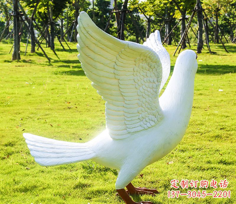 太原以和平鸽为灵感,用雕塑记录世界和平